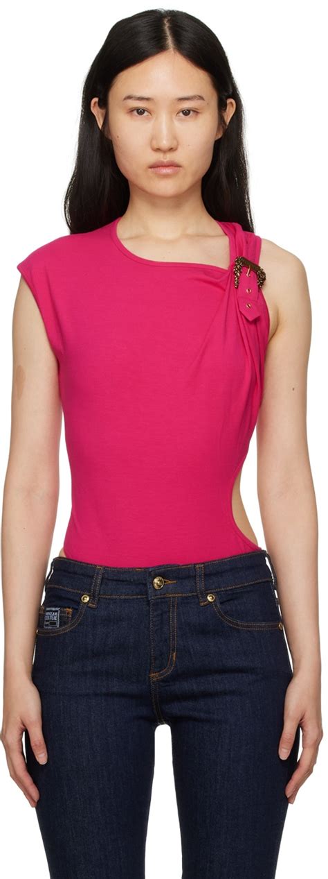 versace pink bodysuit|versace bodysuits for women.